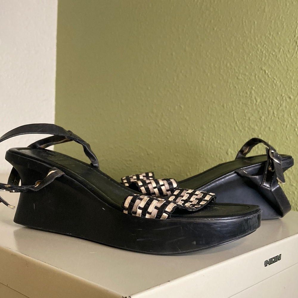 Vintage 7 wedge heels sandals by Andrea collection